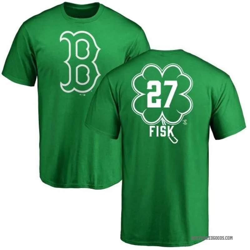 Carlton Fisk Youth Green Boston Red Sox Dubliner T-Shirt - Kelly