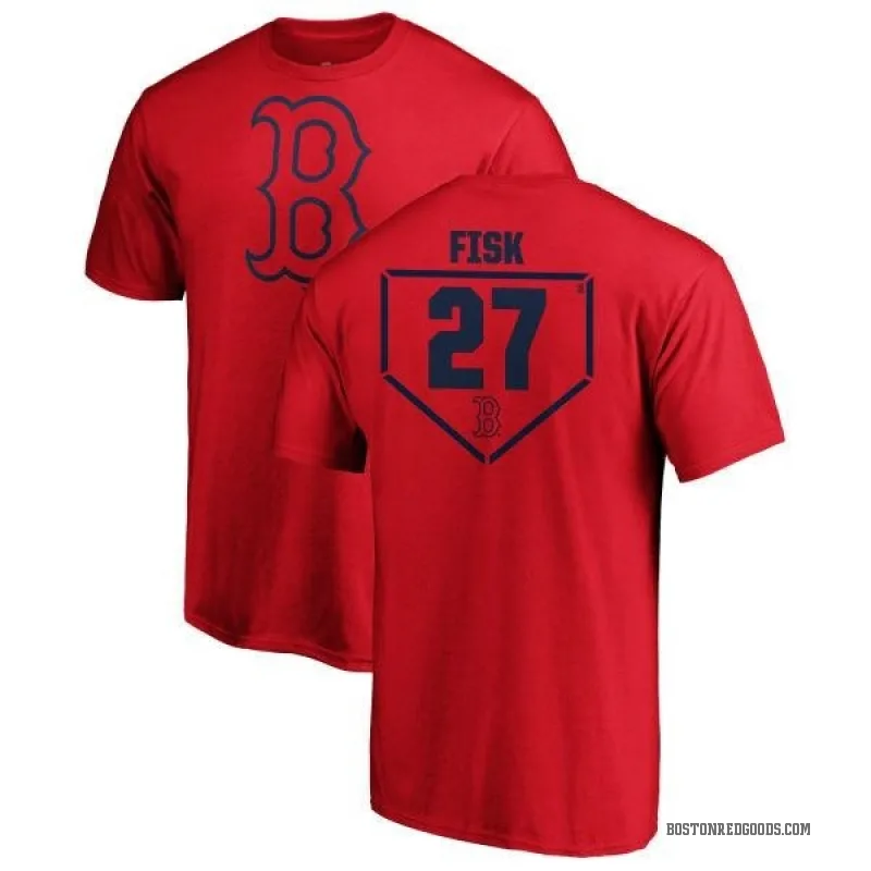 Carlton Fisk Youth Red Boston Red Sox RBI T-Shirt -