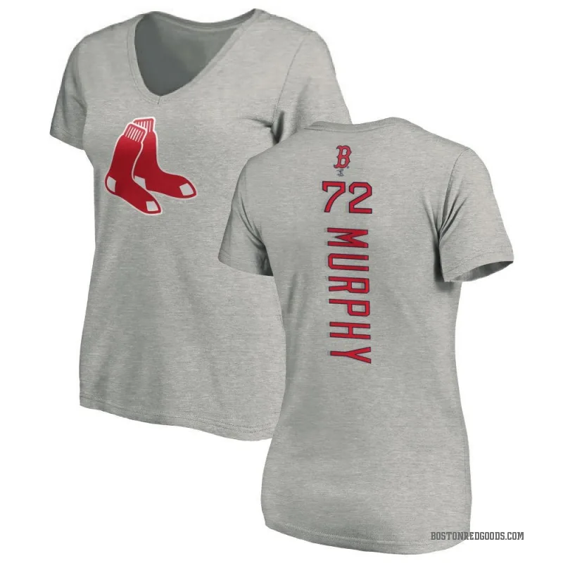 Chris Murphy Women's Ash Boston Red Sox Backer Slim Fit T-Shirt -