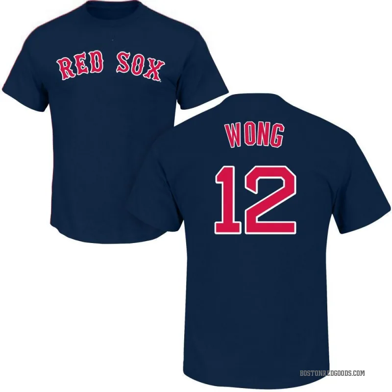 Connor Wong Youth Navy Boston Red Sox Roster T-Shirt -