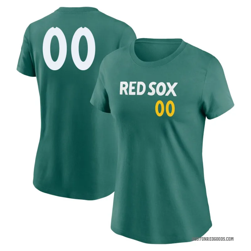 Custom Women's Green Boston Red Sox 2025 City Connect Fuse Game Day T-Shirt