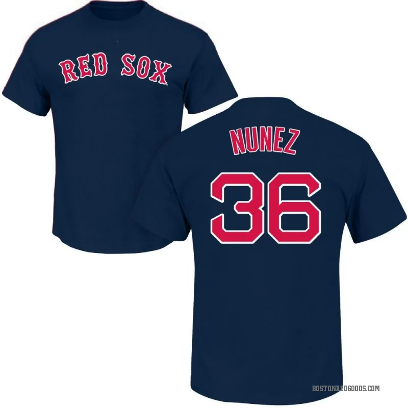 Eduardo Nunez Men's Navy Boston Red Sox Roster T-Shirt -