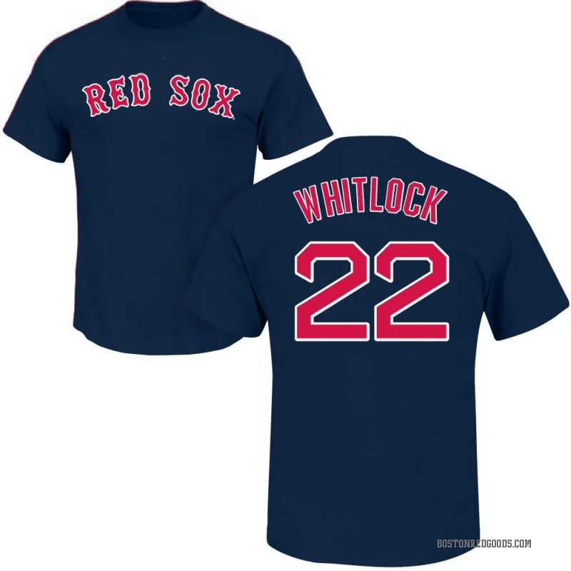 Garrett Whitlock Men's Navy Boston Red Sox Roster T-Shirt -