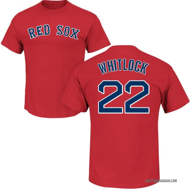 Garrett Whitlock Men's Scarlet Boston Red Sox Roster T-Shirt -