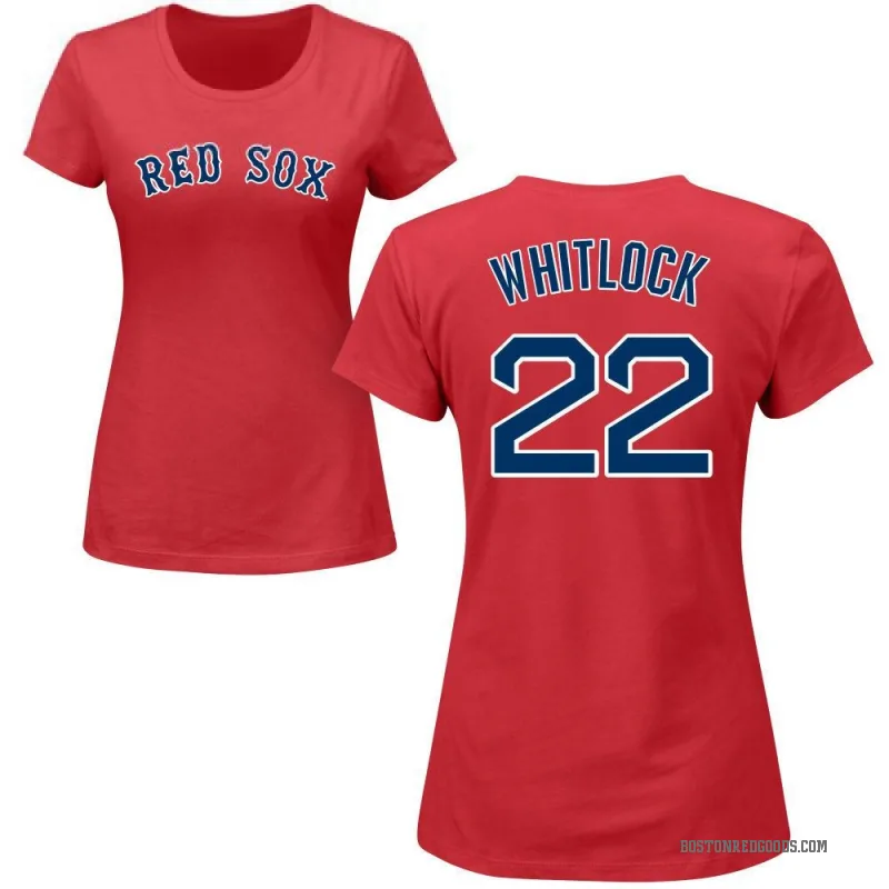 Garrett Whitlock Women's Red Boston Red Sox Roster T-Shirt -