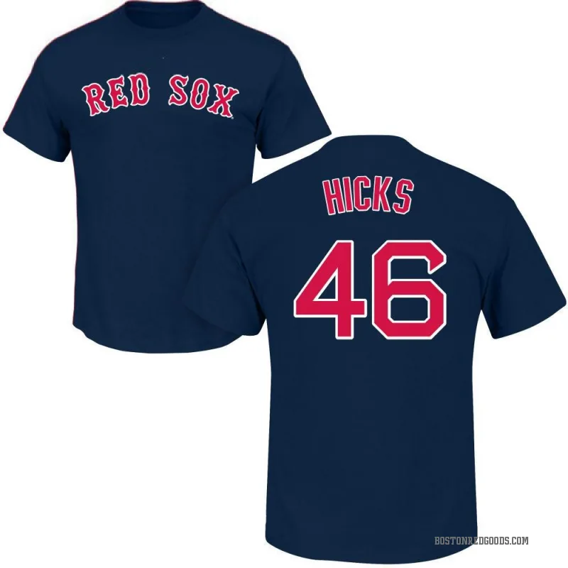 Jordan Hicks Men's Navy Boston Red Sox Roster T-Shirt -