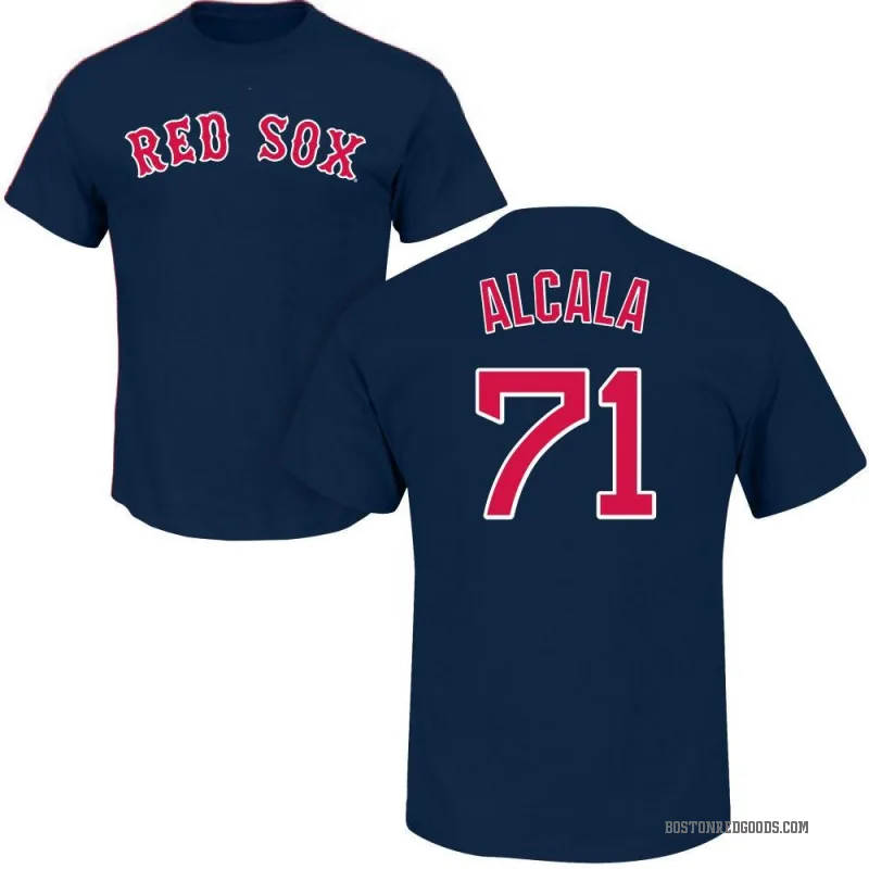 Jorge Alcala Youth Navy Boston Red Sox Roster T-Shirt -
