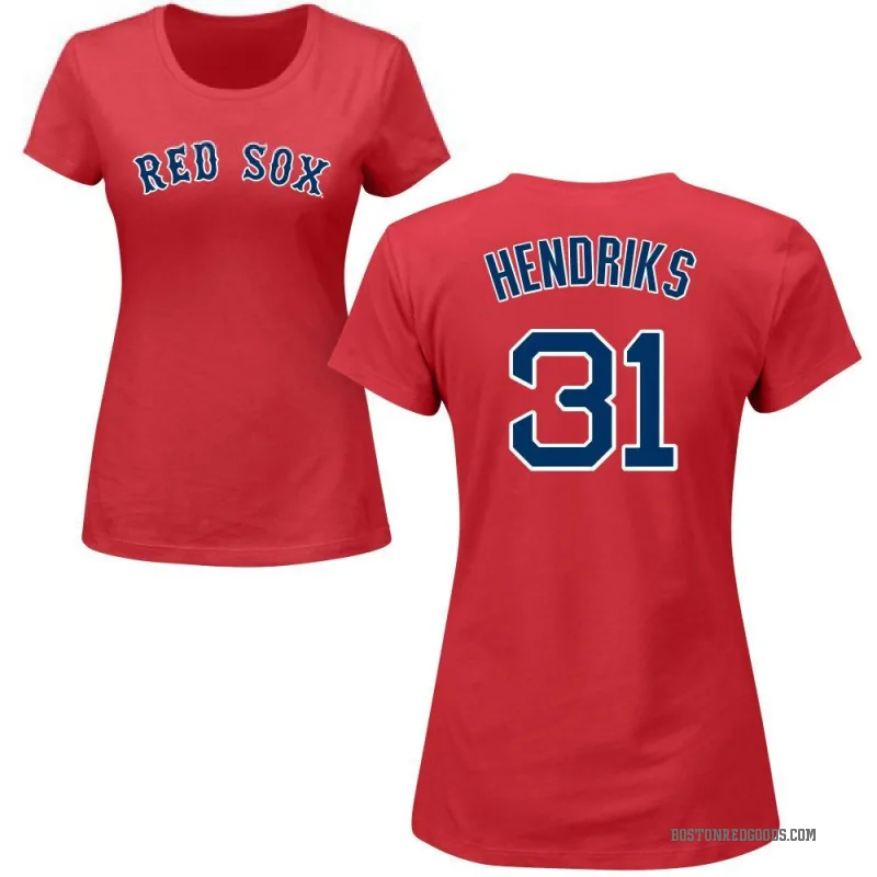 Liam Hendriks Women's Red Boston Red Sox Roster T-Shirt -