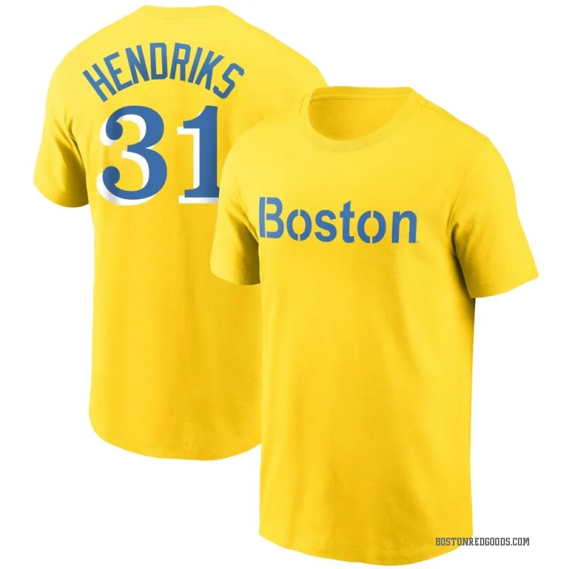 Liam Hendriks Youth Gold Boston Red Sox City Connect T-Shirt