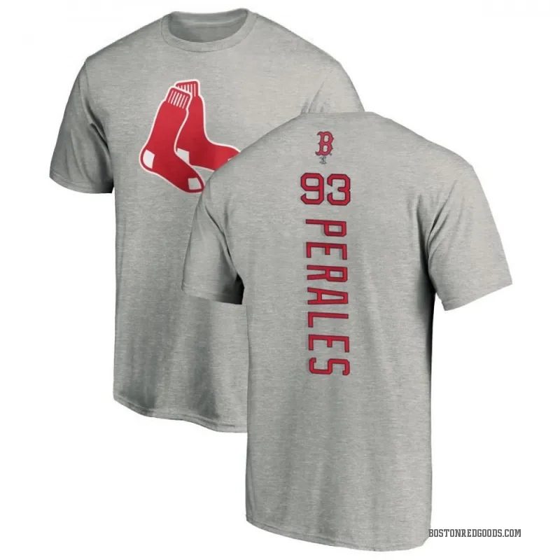 Luis Perales Men's Ash Boston Red Sox Backer T-Shirt -