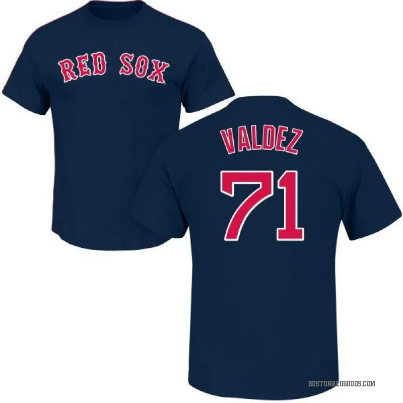 Phillips Valdez Men's Navy Boston Red Sox Roster T-Shirt -