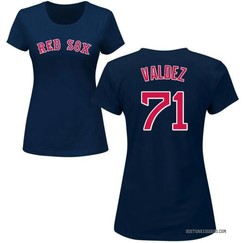Phillips Valdez Women's Navy Boston Red Sox Roster T-Shirt -