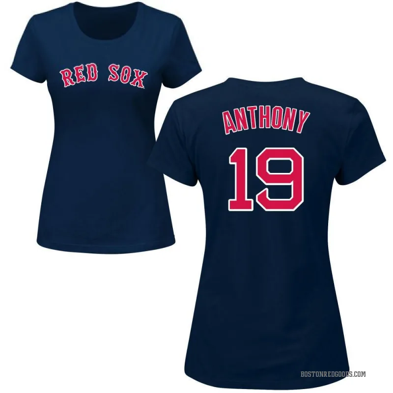 Roman Anthony Women's Navy Boston Red Sox Roster T-Shirt -