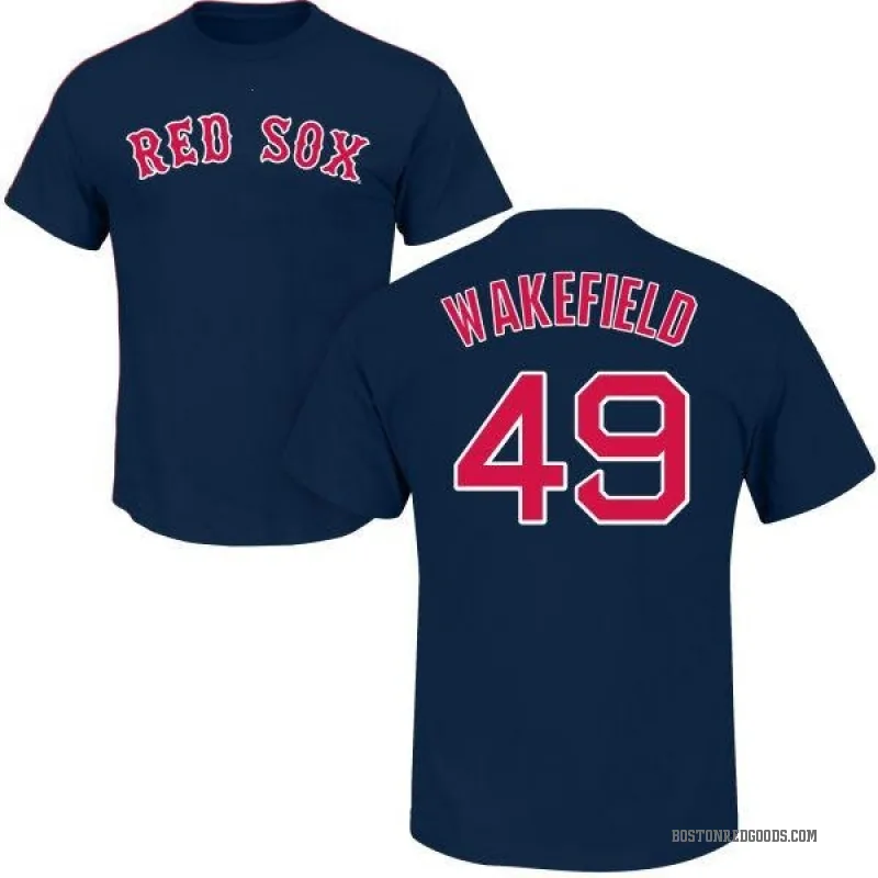 Tim Wakefield Men's Navy Boston Red Sox Roster T-Shirt -