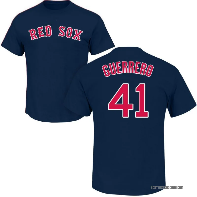 Tyron Guerrero Men's Navy Boston Red Sox Roster T-Shirt -