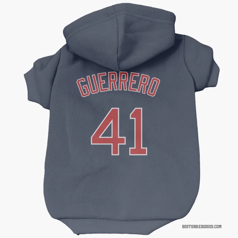 Tyron Guerrero  Navy Boston Red Sox  Cat & Dog Pet Hoodie