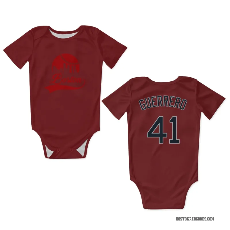 Tyron Guerrero  Red Boston Red Sox  Newborn & Infant Bodysuit