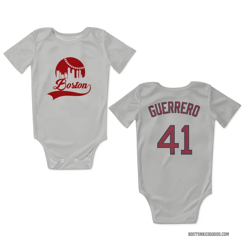 Tyron Guerrero  White Boston Red Sox  Newborn & Infant Bodysuit