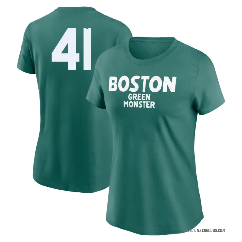 Tyron Guerrero Women's Green Boston Red Sox 2025 City Connect Wordmark Game Day T-Shirt