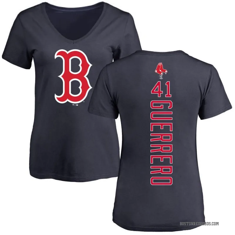 Tyron Guerrero Women's Navy Boston Red Sox Backer Slim Fit T-Shirt -