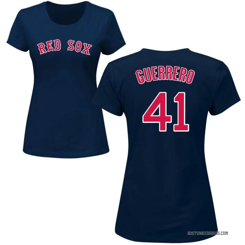 Tyron Guerrero Women's Navy Boston Red Sox Roster T-Shirt -